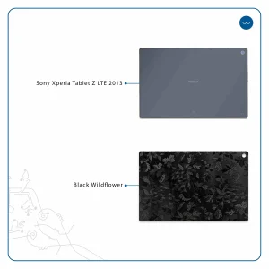 برچسب پوششی ماهوت مدل Black-Wildflower مناسب برای تبلت سونی Xperia Tablet Z LTE 2013