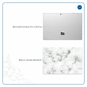 برچسب پوششی ماهوت مدل Blanco-Smoke-Marble مناسب برای تبلت مایکروسافت Surface Pro 4 2015