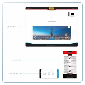 برچسب پوششی ماهوت مدل Dubai City مناسب برای تبلت سامسونگ Galaxy Tab A 9.7 2015 T555
