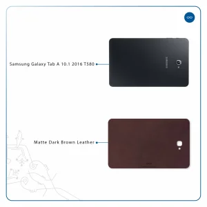 برچسب پوششی ماهوت مدل Matte-Dark-Brown-Leather مناسب برای تبلت سامسونگ Galaxy Tab A 10.1 2016 T580
