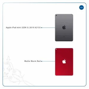 برچسب پوششی ماهوت مدل Matte-Warm-Red مناسب برای تبلت اپل iPad mini (GEN 5) 2019 A2133