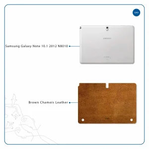 برچسب پوششی ماهوت مدل Brown-Chamois-Leather مناسب برای تبلت سامسونگ Galaxy Note 10.1 2012 N8010