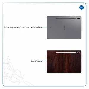 برچسب پوششی ماهوت مدل Red-Wood مناسب برای تبلت سامسونگ Galaxy Tab S6 2019 SM-T860