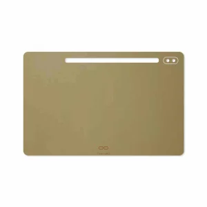برچسب پوششی ماهوت مدل Matte-Gold مناسب برای تبلت سامسونگ Galaxy Tab S6 2019 SM-T865