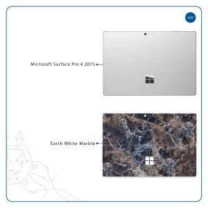 برچسب پوششی ماهوت مدل Earth-White-Marble مناسب برای تبلت مایکروسافت Surface Pro 4 2015