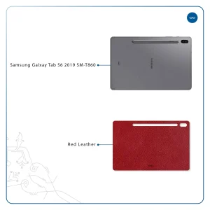 برچسب پوششی ماهوت مدل Red-Leather مناسب برای تبلت سامسونگ Galaxy Tab S6 2019 SM-T860