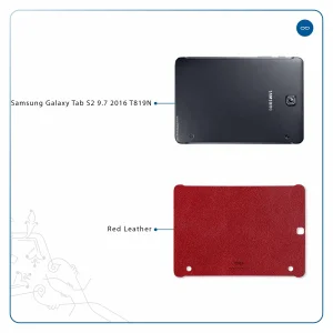 برچسب پوششی ماهوت مدل Red-Leather مناسب برای تبلت سامسونگ Galaxy Tab S2 9.7 2016 T819N