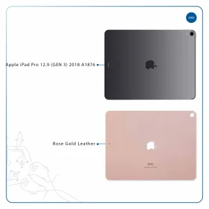 برچسب پوششی ماهوت مدل Rose Gold Leather مناسب برای تبلت اپل iPad Pro 12.9 (GEN 3) 2018 A1876