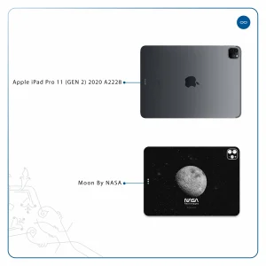 برچسب پوششی ماهوت مدل Moon-By-NASA مناسب برای تبلت اپل iPad Pro 11 (GEN 2) 2020 A2228