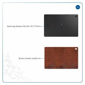 برچسب پوششی ماهوت مدل Brown-Snake-Leather مناسب برای تبلت سامسونگ Galaxy Tab S5e 10.5 2019 T725
