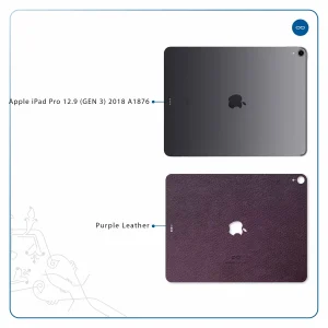 برچسب پوششی ماهوت مدل Purple-Leather مناسب برای تبلت اپل iPad Pro 12.9 (GEN 3) 2018 A1876