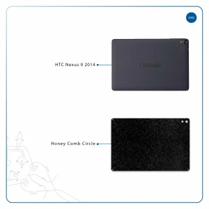 برچسب پوششی ماهوت مدل Honey-Comb-Circle مناسب برای تبلت اچ تی سی Nexus 9 2014