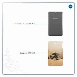 برچسب پوششی ماهوت مدل Leopard 2A5 tank مناسب برای تبلت لنوو A7-50 A3500 2014