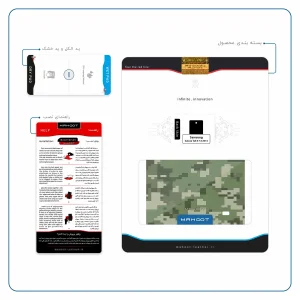 برچسب پوششی ماهوت مدل Army-Green-Pixel مناسب برای تبلت سامسونگ Galaxy Tab 4 7.0 2014 T231