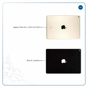 برچسب پوششی ماهوت مدل Black-Leather مناسب برای تبلت اپل iPad Air 2 2014 A1567