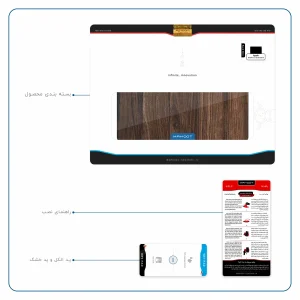 برچسب پوششی ماهوت مدل Dark Walnut Wood مناسب برای تبلت اپل iPad Pro 9.7 2016 A1674