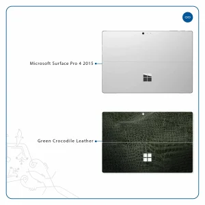 برچسب پوششی ماهوت مدل Green-Crocodile-Leather مناسب برای تبلت مایکروسافت Surface Pro 4 2015