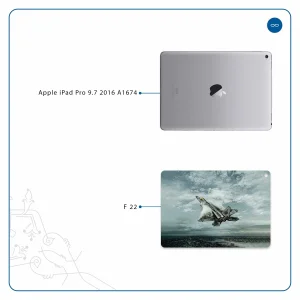 برچسب پوششی ماهوت مدل F-22 Raptor مناسب برای تبلت اپل iPad Pro 9.7 2016 A1674