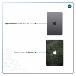 برچسب پوششی ماهوت مدل Green-Crocodile-Leather مناسب برای تبلت اپل iPad mini (GEN 5) 2019 A2125
