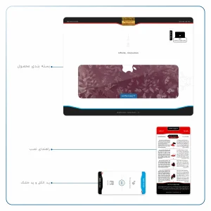 برچسب پوششی ماهوت مدل Red-Wildflower مناسب برای تبلت اپل iPad Pro 12.9 (GEN 3) 2018 A1895