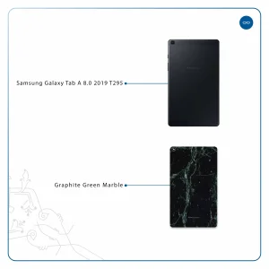 برچسب پوششی ماهوت مدل Graphite-Green-Marble مناسب برای تبلت سامسونگ Galaxy Tab A 8.0 2019 T295