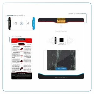 برچسب پوششی ماهوت مدل Graphite-Green-Marble مناسب برای تبلت سامسونگ Galaxy Tab A 8.0 2019 T295