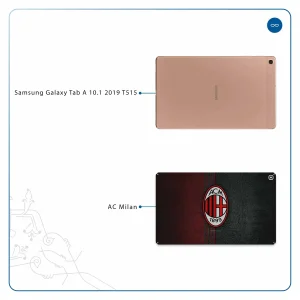 برچسب پوششی ماهوت مدل AC-Milan مناسب برای تبلت سامسونگ Galaxy Tab A 10.1 2019 T515