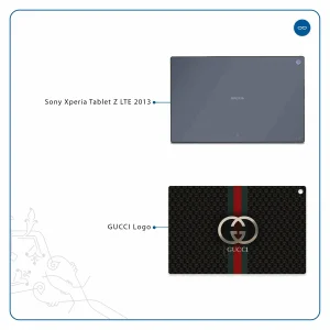 برچسب پوششی ماهوت مدل GUCCI-Logo مناسب برای تبلت سونی Xperia Tablet Z LTE 2013