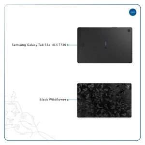 برچسب پوششی ماهوت مدل Black-Wildflower مناسب برای تبلت سامسونگ Galaxy Tab S5e 10.5 2019 T720