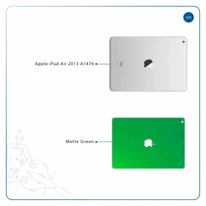 برچسب پوششی ماهوت مدل Matte-Green مناسب برای تبلت اپل iPad Air 2013 A1476