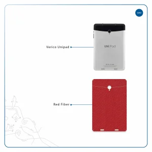 برچسب پوششی ماهوت مدل Red-Fiber مناسب برای تبلت وریکو Unipad