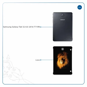 برچسب پوششی ماهوت مدل Lion مناسب برای تبلت سامسونگ Galaxy Tab S2 8.0 2016 T719N