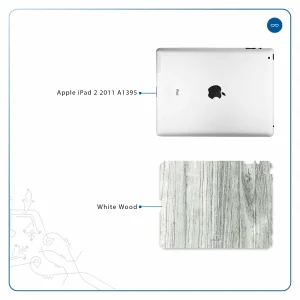 برچسب پوششی ماهوت مدل White Wood مناسب برای تبلت اپل iPad 2 2011 A1395