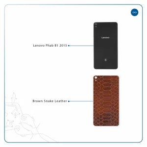 برچسب پوششی ماهوت مدل Brown-Snake-Leather مناسب برای تبلت لنوو Phab B1 2015