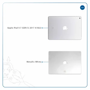 برچسب پوششی ماهوت مدل Metallic-White مناسب برای تبلت اپل iPad 9.7 (GEN 5) 2017 A1822