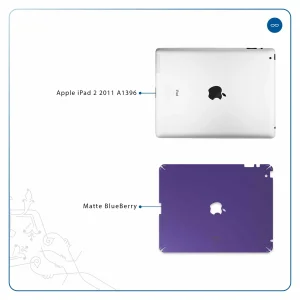 برچسب پوششی ماهوت مدل Matte-BlueBerry مناسب برای تبلت اپل iPad 2 2011 A1396