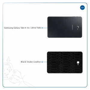 برچسب پوششی ماهوت مدل Black-Snake-Leather مناسب برای تبلت سامسونگ Galaxy Tab A 10.1 2016 T585