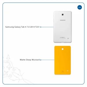 برچسب پوششی ماهوت مدل Matte-Deep-Mustard مناسب برای تبلت سامسونگ Galaxy Tab 4 7.0 2014 T231