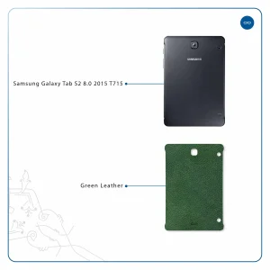 برچسب پوششی ماهوت مدل Green-Leather مناسب برای تبلت سامسونگ Galaxy Tab S2 8.0 2015 T715