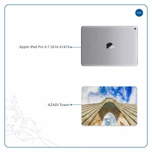 برچسب پوششی ماهوت مدل AZADI-Tower مناسب برای تبلت اپل iPad Pro 9.7 2016 A1674
