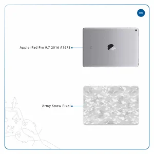 برچسب پوششی ماهوت مدل Army-Winter-Pixel مناسب برای تبلت اپل iPad Pro 9.7 2016 A1673