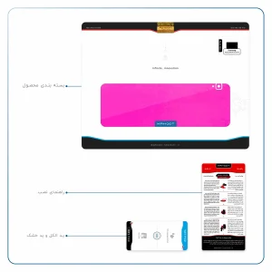 برچسب پوششی ماهوت مدل Phosphorus-Pink مناسب برای تبلت سامسونگ Galaxy Tab S4 10.5 2018 T830