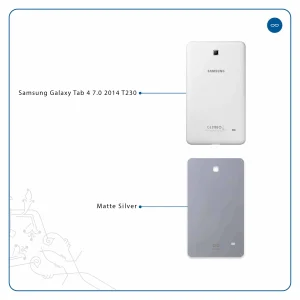 برچسب پوششی ماهوت مدل Matte-Silver مناسب برای تبلت سامسونگ Galaxy Tab 4 7.0 2014 T230