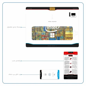 برچسب پوششی ماهوت مدل Intel Brand مناسب برای تبلت مایکروسافت Surface Pro 4 2015