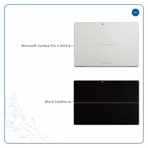 برچسب پوششی ماهوت مدل Black-Leather مناسب برای تبلت مایکروسافت Surface Pro 3 2014