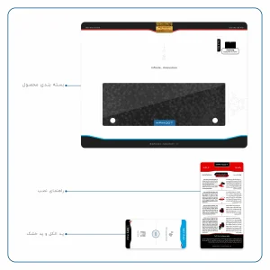 برچسب پوششی ماهوت مدل Honey-Comb-Circle مناسب برای تبلت سامسونگ Galaxy Note 10.1 2012 N8010