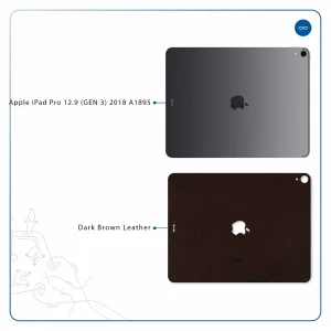 برچسب پوششی ماهوت مدل Dark-Brown-Leather مناسب برای تبلت اپل iPad Pro 12.9 (GEN 3) 2018 A1895