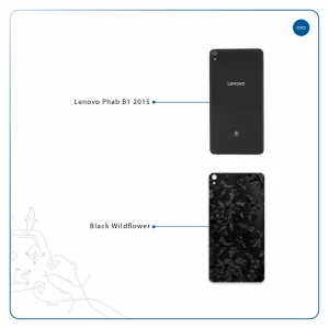 برچسب پوششی ماهوت مدل Black-Wildflower مناسب برای تبلت لنوو Phab B1 2015