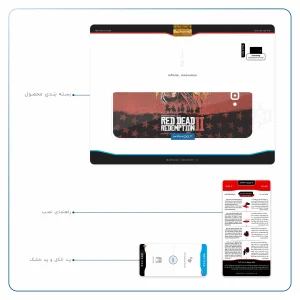 برچسب پوششی ماهوت مدل Red-Dead-Redemption-Game مناسب برای تبلت سامسونگ Galaxy Tab A 10.1 2016 T585