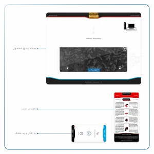برچسب پوششی ماهوت مدل Black-Wildflower مناسب برای تبلت سامسونگ Galaxy Tab S2 9.7 2015 T810